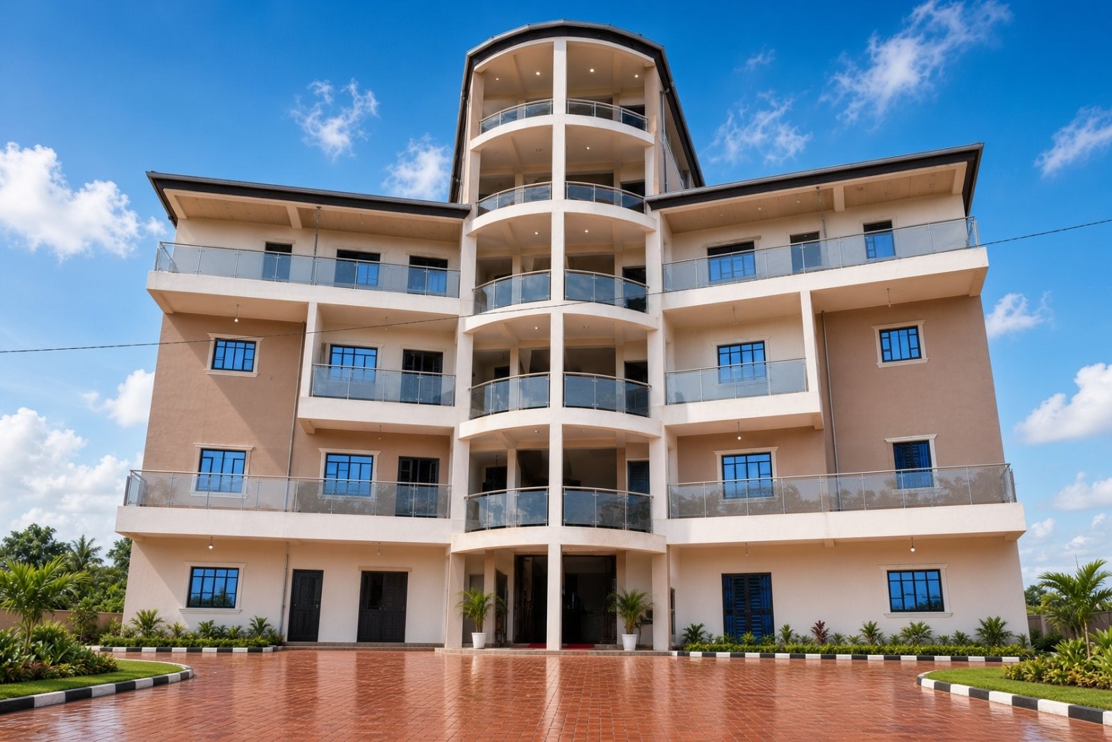 La façade d'origine du centre ACERFI, à Yaoundé