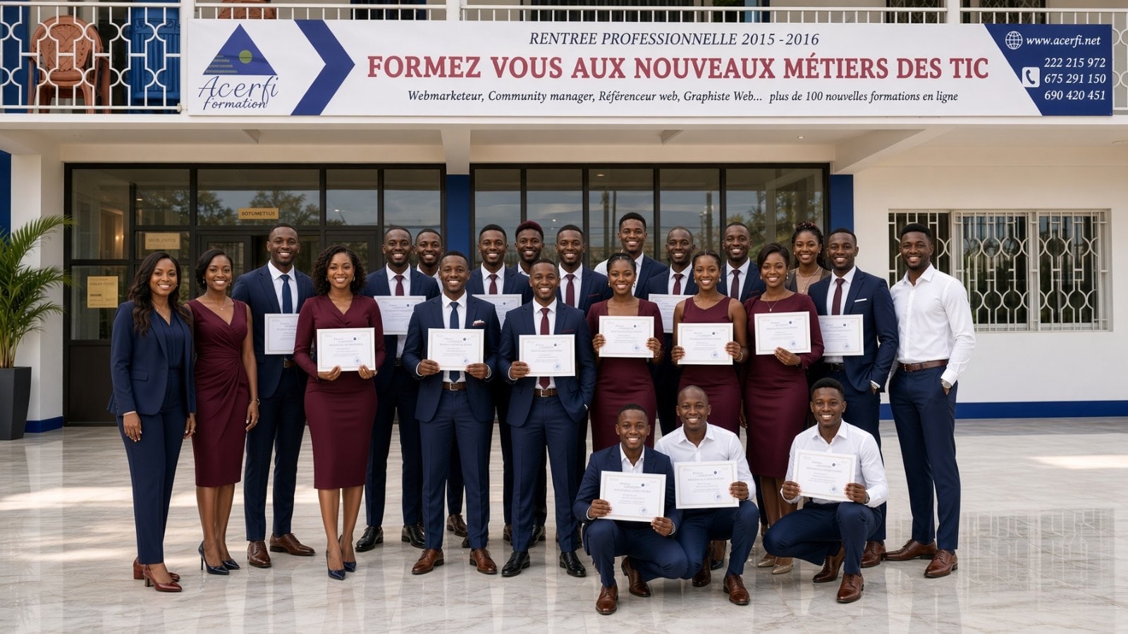 An ACERFI cohort, certificates in hand