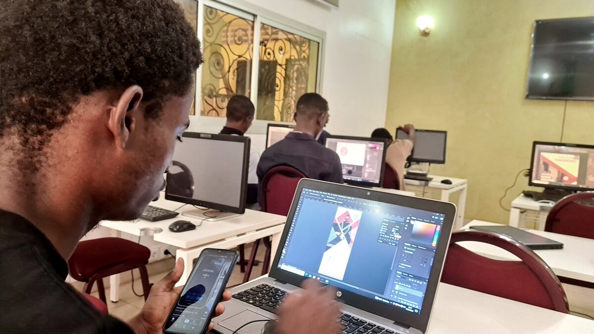 Atelier de design graphique.